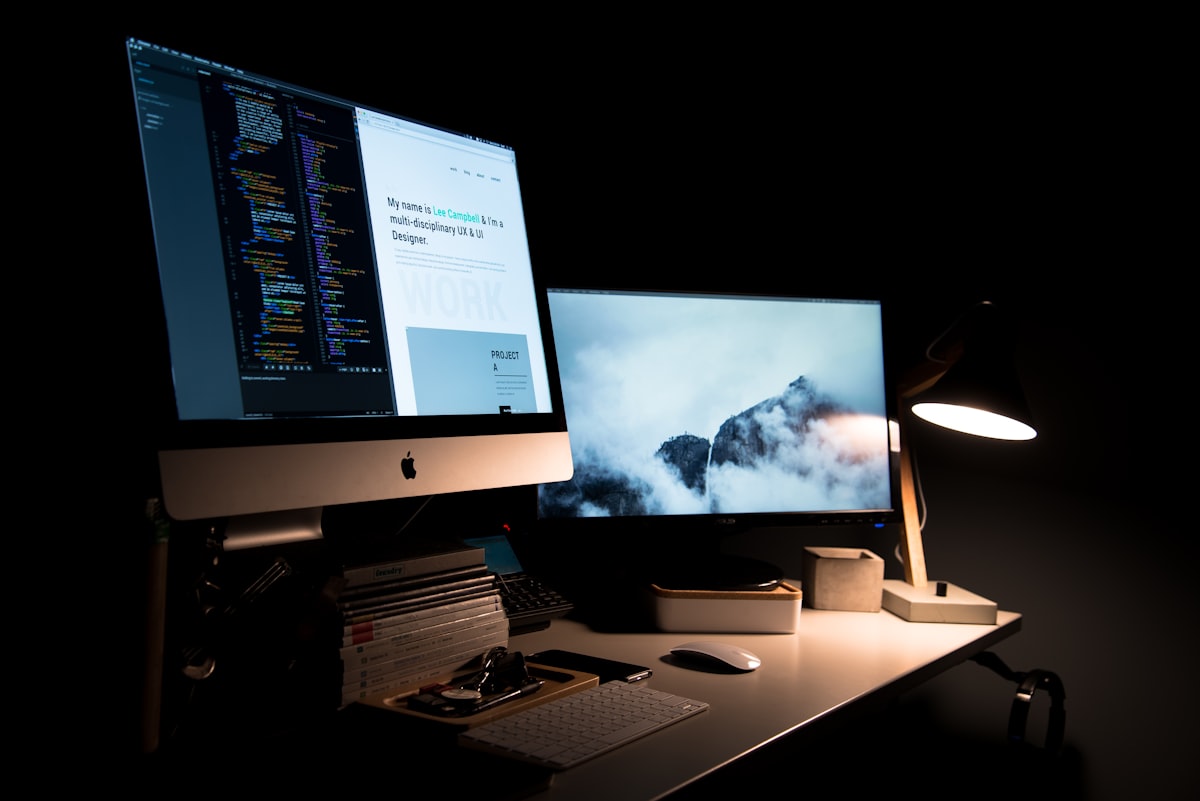 Website design layout on a laptop screen
