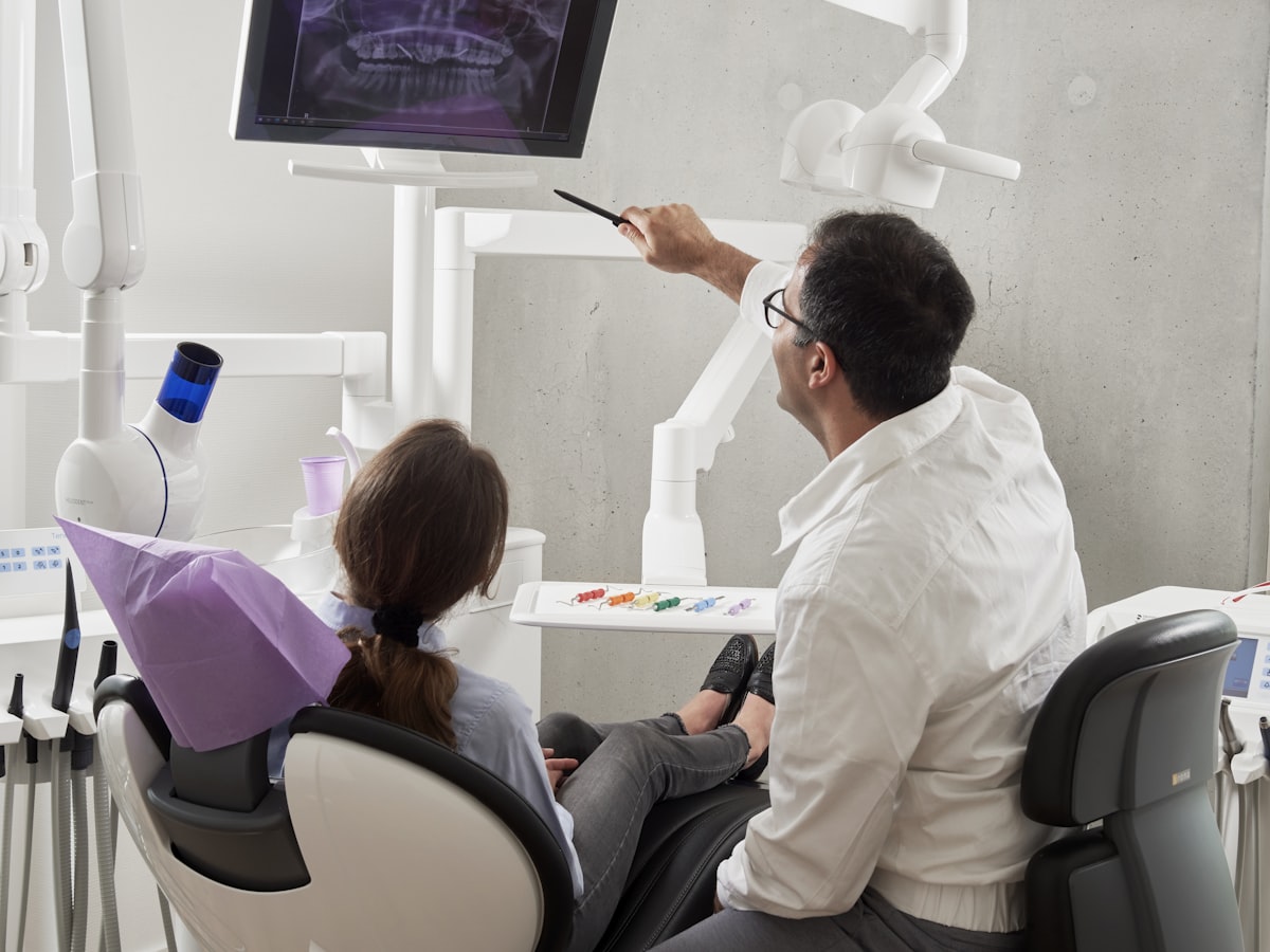 Dental care in a modern clinic