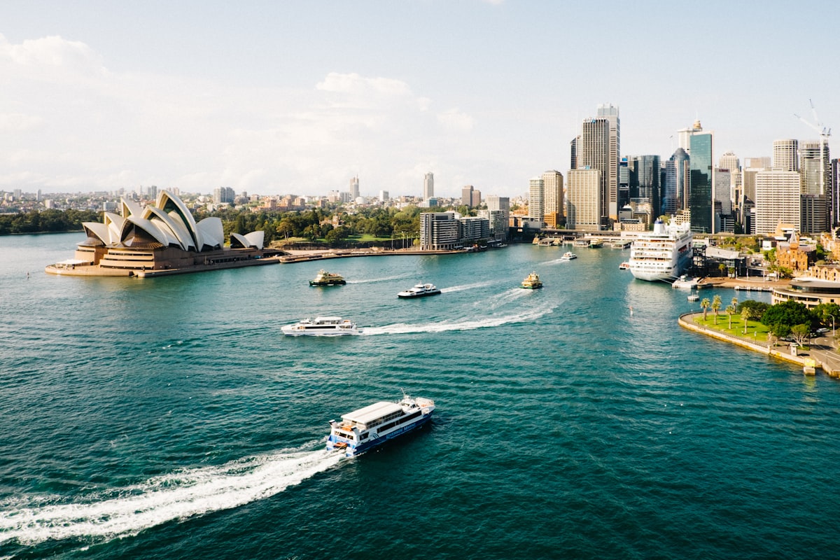 Sydney harbour and city skyline